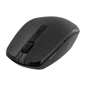 Tr&aring;dl&ouml;s optisk mus, 2 knappar och scroll, 1000 DPI, USB nano-mottagare, 10m, svart