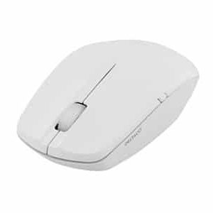Tr&aring;dl&ouml;s optisk mus, 2 knappar och scroll, 1000 DPI, USB nano-mottagare, 10m, vit
