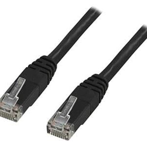 N&auml;tverkskabel Cat5e 5m, svart